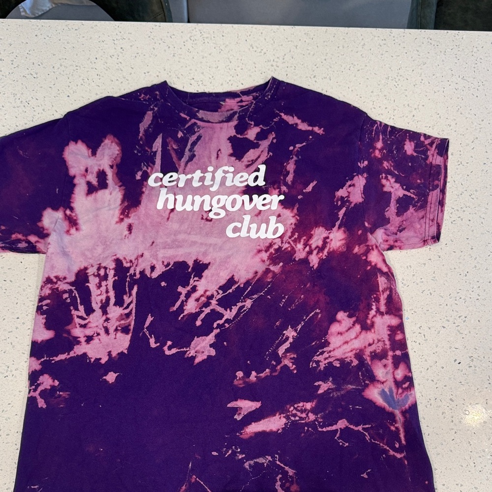Purple and Pink Tie-Dye T-Shirt